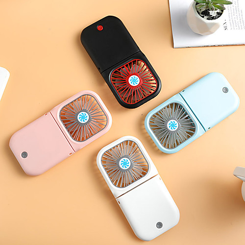 

Mini Usb Folding Small Fan Mute Desktop Pocket Fan Cute Plastic / ABSPC Universal / Home Decoration