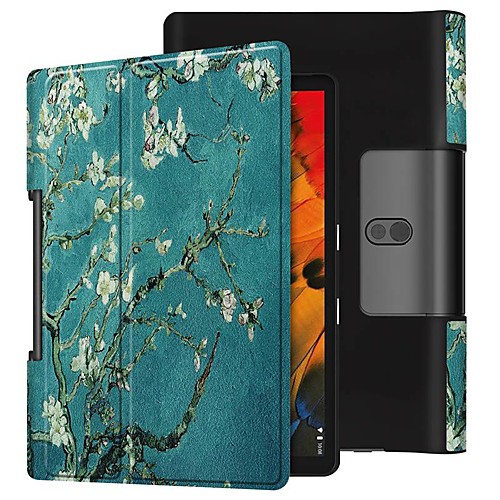 

Case For Lenovo Yoga Smart Tab YT-X705F Shockproof / with Stand / Flip Full Body Cases Apricot Blossom PU Leather Case For Lenovo Yoga Smart Tab YT-X705F