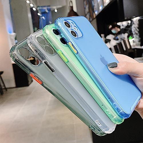 

Transparent Case for iPhone SE 2020 / 11 / 11Pro / 11 Pro / X / XS / XR / XS Max Shockproof Bumper Soft TPU Silicone Colorful Cover for iphone 8Plus / 8 / 7Plus / 7