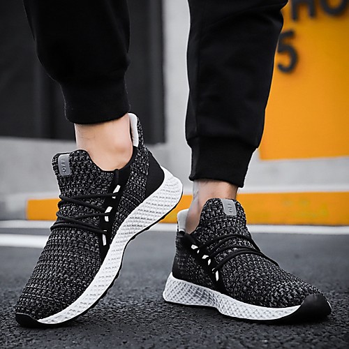 

Men's Summer Outdoor Trainers / Athletic Shoes Running Shoes Mesh Breathable Black / Red / Black / Gray