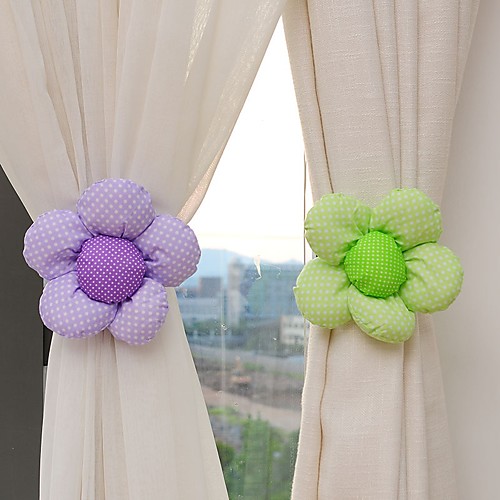 

1 Piece Korean Fabric Curtain Buckle Sun Flower Rose Curtain Strap