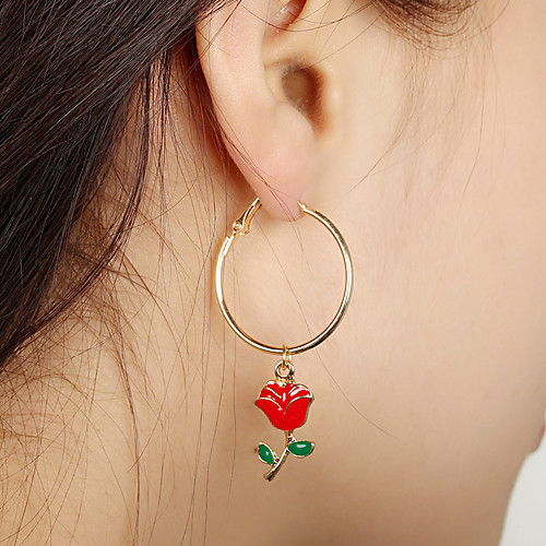 

Women's Earrings Holiday Wedding Birthday Romantic Earrings Jewelry Gold / Silver For Date Street Festival 1 Pair