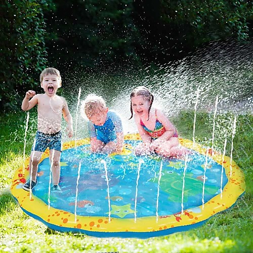 

Splash Pad Sprinkler for Kids Inflatable Pool Float Inflatable Pool Water Hammock Drifter Pool Hammock Outdoor Portable PVC(PolyVinyl Chloride) Summer Outdoor Pool 1 pcs Unisex Kids Teenager