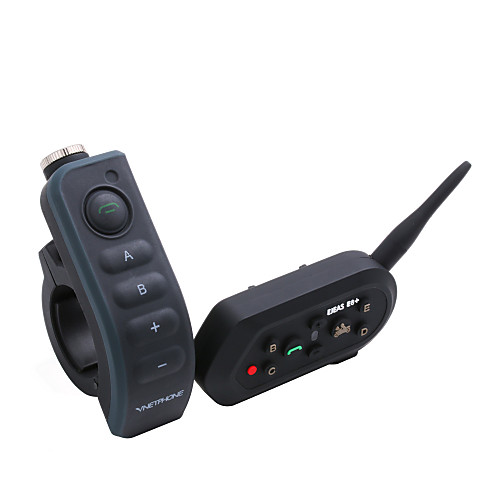 

E6 PLUS motorcycle Bluetooth intercom / plus remote control handle / 3.0 Bluetooth / two-person real-time intercom / standby 200 hours / maximum intercom distance 1200m