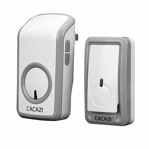 

CACAZI Wireless Doorbell AC 110-220V Ultra Long Distance 350M Remote Door Bell 48 Chimes 6 Volume - 1 to 1