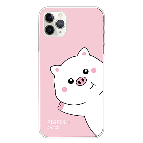 

Case For Apple iPhone 11/11 Pro/11 Pro Max/XS/XR/XS Max/8 Plus/7 Plus/6S Plus/8/7/6/6s/SE/5/5S Transparent Pattern Back Cover Cute Pig Soft TPU