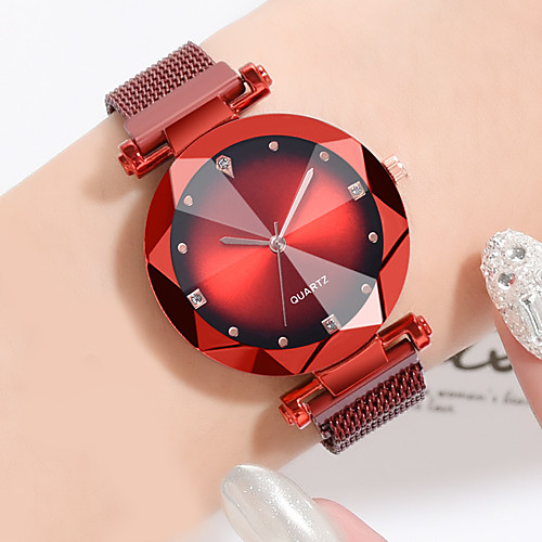 

Ladies Quartz Watches Elegant Fashion Black Blue Red Alloy Chinese Quartz Black Blue Purple New Design Casual Watch 1 pc Analog One Year Battery Life