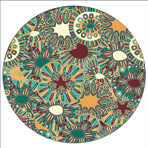 

Modern Round Rug Floor Mat Non Slip Absorbent Carpet Yoga Rug for Entryway Bedroom Living Room Sofa Home Decor