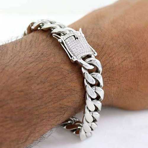 

Men's Chain Bracelet Vintage Bracelet Vintage Style Fashion Birthday European Trendy Rock Fashion Hippie Alloy Bracelet Jewelry Gold / Silver For Gift Prom Date Beach