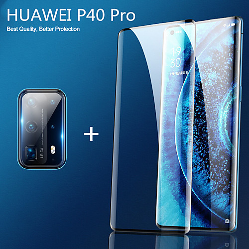 

HuaweiScreen ProtectorHUAWEI P40 High Definition (HD) Front & Camera Lens Protector 1 pc Tempered Glass