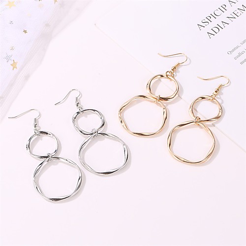 

Women's Earrings Holiday Wedding Birthday Romantic Earrings Jewelry Gold / Silver For Date Street Festival 1 Pair