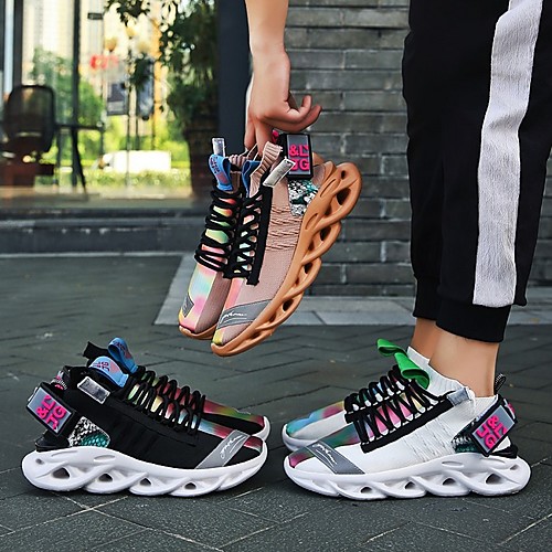 

Men's Summer Outdoor Trainers / Athletic Shoes Mesh Non-slipping White / Black / Brown