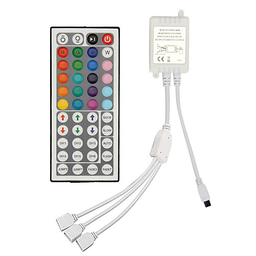 

New Design of High Quality IR 44 key RGB Controller Three Way Integrated Outlet Controller of Double Sided Circuit Board DC12-24V