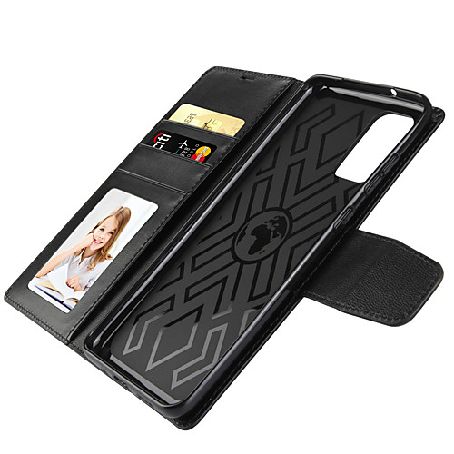 

Case For Samsung Galaxy S20/S20 Plus/S20 Ultra/S10/S10E/S10 Plus/S10 5G/S9/S9 Plus Card Holder / Shockproof / Flip Full Body Cases Solid Colored PU Leather / TPU