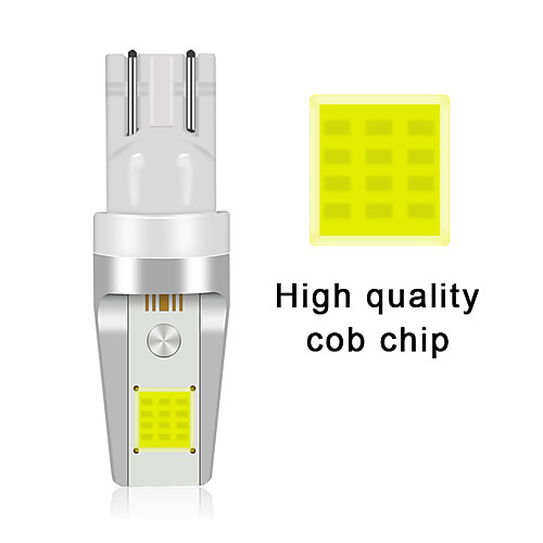 

2pcs T10 Car Light Bulbs 3 W COB 300 lm 2 LED License Plate Lights wide lamp