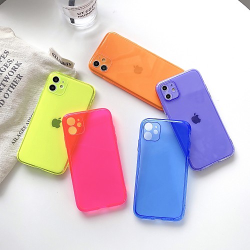 

Case For Apple iPhone 11 / iPhone 11 Pro / iPhone 11 Pro Max Shockproof Back Cover Solid Colored TPU