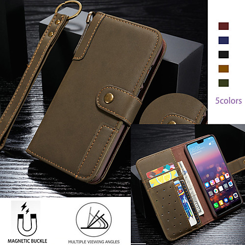 

Case For Huawei Tablets Huawei P20 / Huawei P20 Pro / Huawei P30 Shockproof / Pattern Full Body Cases Word / Phrase / Scenery PU Leather / TPU