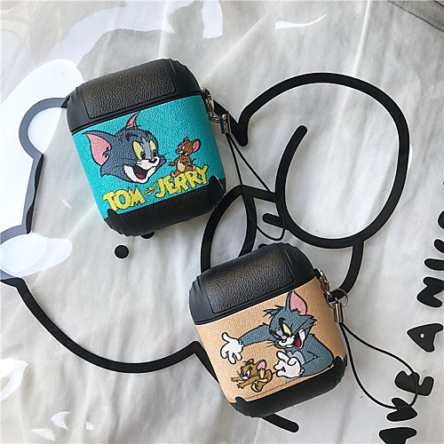 

3D Luxury Cartoon Tom Jerry Cat mouse soft Silicone Cute cover case for apple airpods 1 2 air pods 2 1 Wireless charging Box bag