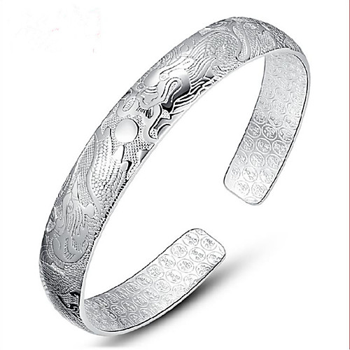 

Women's Bracelet Bangles Cuff Bracelet Figaro Bracelet Classic Fashion Fashion Trendy Casual / Sporty Korean Cute Copper Bracelet Jewelry Silver For Sport Gift Date Birthday Festival / Silver Plated