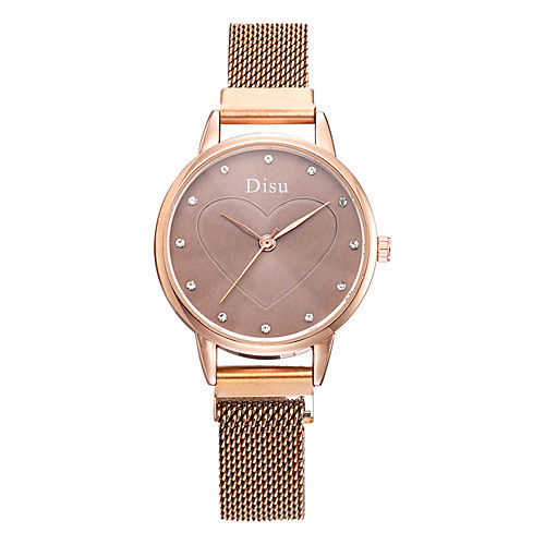 

Ladies Quartz Watches Heart shape Fashion Black Blue Red Alloy Chinese Quartz Rose Gold Black Blue New Design Casual Watch 1 pc Analog One Year Battery Life