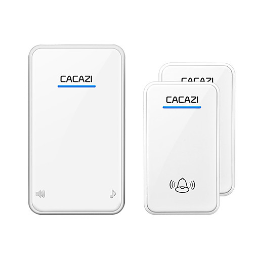 

CACAZI Self-powered Wireless Doorbell Waterproof 200M Remote Bell No Battery Required LED Calling Bell Wireless chime 220V