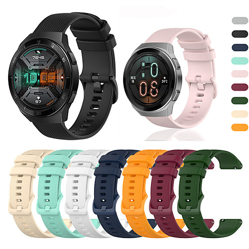 

Sport Silicone Wrist Strap Watch Band for Huawei Watch GT 2e / GT2 46mm / GT Active / Honor Magic Watch 2 46mm / Watch 2 Pro Replaceable Bracelet Wristband