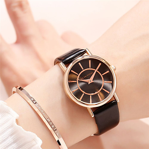 

Women's Sport Watch Luxury Fashion Genuine Leather Japanese Quartz White Black Blue Water Resistant / Waterproof 30 m 1 pc Analog One Year Battery Life