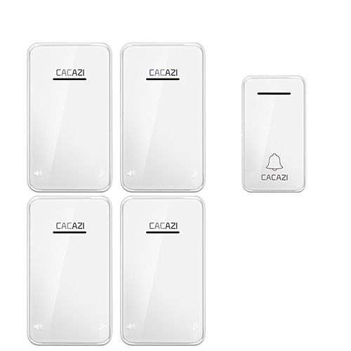 

CACAZI Self-powered Wireless Doorbell Waterproof 200M Remote No Battery US EU UK AU Plug Smart House Call Bell Wireless Chime 220V