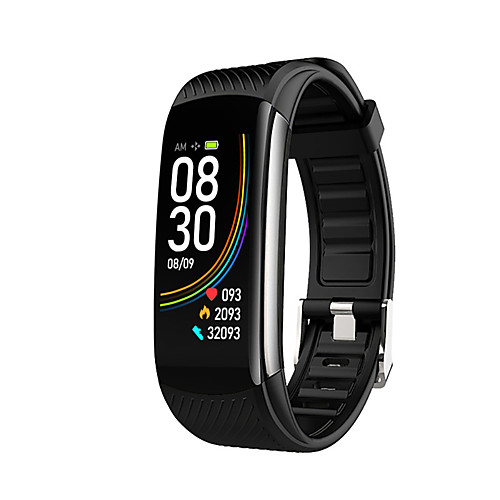 

C6S Unisex Smart Wristbands Android iOS Bluetooth Waterproof Heart Rate Monitor Blood Pressure Measurement Sports Calories Burned Stopwatch Pedometer Call Reminder Sleep Tracker Sedentary Reminder