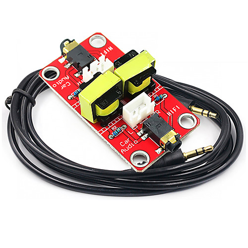 

Audio Isolator Vehicle Common Ground Suppression Interference Noise Isolation Module Transformer Coupler