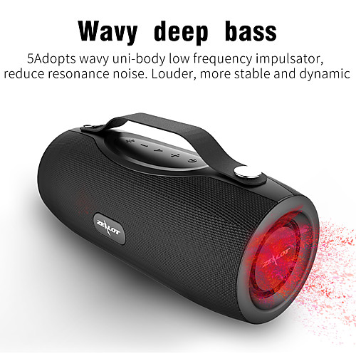 

ZEALOT S29 Wireless Bluetooth Speaker FM Radio Portable Speaker Subwoofer Flashlight Power Bank Support TF Card USB Pen Drive