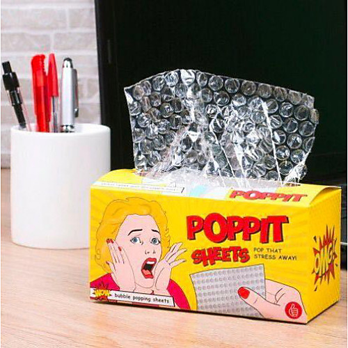 

Poppit Sheets Stress Reliever Simple Safety Stress and Anxiety Relief Soft Plastic for Kid's Adults All