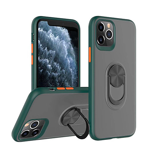 

Magnetic Stand Holder Phone Case For iPhone SE 2020 / 11 / 11 Pro / 11 Pro Max / XR / XS Max / X / XS / 7Plus / 8 / 7 / 8Plus Finger Ring Transparent Armor Cover