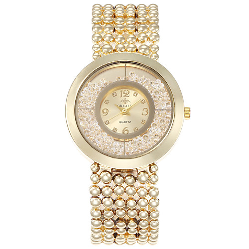 

Women's Steel Band Watches Fashion Alloy Chinese Digital Rose Gold Gold Silver Casual Watch Large Dial 30 m 1 pc Analog - Digital One Year Battery Life