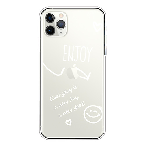 

Case For Apple iPhone 11/11 Pro/11 Pro Max/XS/XR/XS Max/8 Plus/7 Plus/6S Plus/8/7/6/6s/SE/5/5S Transparent Pattern Back Cover Enjoy Love Heart Soft TPU