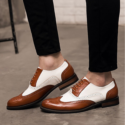

Men's Fall Daily Oxfords Faux Leather Black / White / White / Yellow