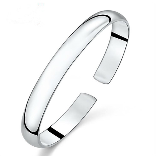 

Women's Bracelet Bangles Cuff Bracelet Figaro Bracelet Classic Fashion Fashion Trendy Casual / Sporty Korean Cute Copper Bracelet Jewelry Silver For Sport Gift Date Birthday Festival / Silver Plated