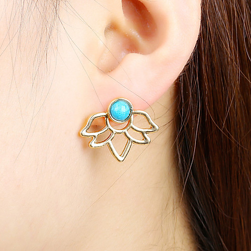 

Women's Earrings Holiday Wedding Birthday Romantic Earrings Jewelry Gold / Silver For Date Street Festival 1 Pair