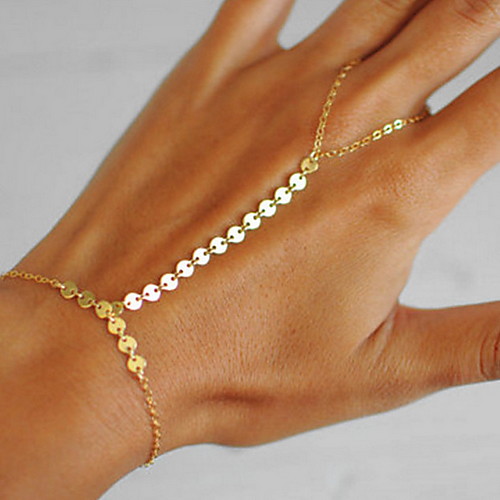 

Women's Chain Bracelet Single Strand Ball Casual / Sporty Alloy Bracelet Jewelry Gold / Silver For Daily