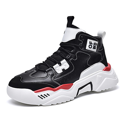 

Men's Fall / Spring & Summer Daily Outdoor Trainers / Athletic Shoes Running Shoes / Walking Shoes Microfiber Breathable Non-slipping Shock Absorbing White / Black