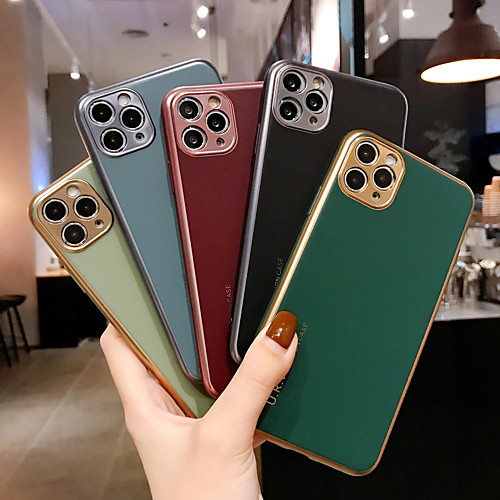 

Case For Apple iPhone 11 / iPhone 11 Pro / iPhone 11 Pro Max Shockproof Back Cover Solid Colored TPU