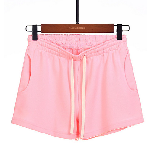

Women's Basic Loose Shorts Pants - Solid Colored Black Blue Yellow S / M / L