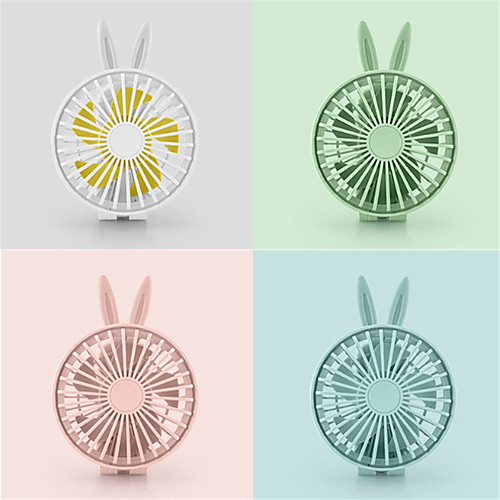 

Pedestal Rabbit Ear Personalized Battery Rechargeable Micro USB Handheld Mini Fan