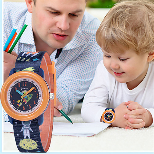 

Kids Sport Watch Quartz Silicone 30 m Water Resistant / Waterproof Day Date Analog Cartoon Fashion - Orange One Year Battery Life