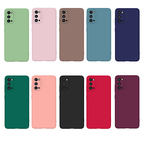 

Case For Samsung s20 S20PLUS A41 M30 NOTTE 8PRO simple candy color TPU material ultra-thin lubricated feel mobile phone case