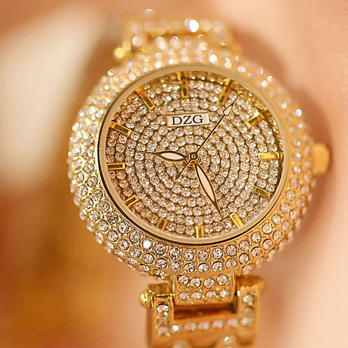 

Women's Quartz Watches Classic Casual Silver Gold Rose Gold Alloy Chinese Quartz Rose Gold Gold Silver Casual Watch Adorable Imitation Diamond 30 m 1 pc Analog One Year Battery Life
