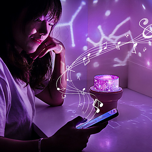 

Baby & Kids' Night Lights Projector Lights Moon Star Starry Night Light LED Lighting Music Box Bluetooth Exquisite 36 V USB Adults Kids for Birthday Gifts and Party Favors Home