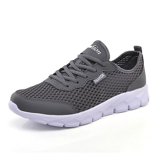 

Men's Summer Daily Trainers / Athletic Shoes Running Shoes Mesh Dark Grey / Black / Light Grey