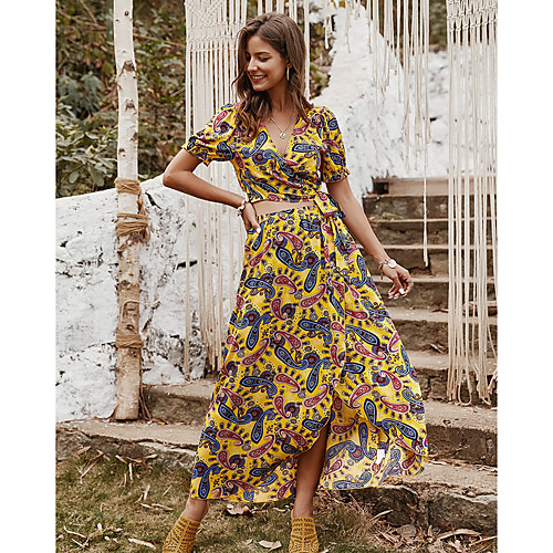 

2020 SUMMER Boho Floral Print One Piece Sets