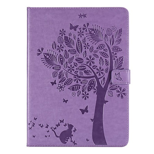 

Case For Apple iPad New Air 10.5 / iPad Mini 3/2/1/4/5 Wallet / Card Holder / with Stand Full Body Cases Solid Colored / Tree PU Leather For iPad 10.2 2019/Pro 11 2020/Pro 9.7/2017/2018/iPad 2/3/4